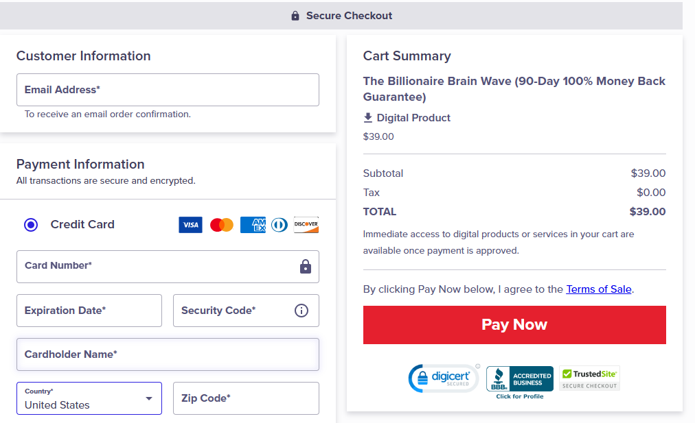 Buy Billionaire Brain Wave now